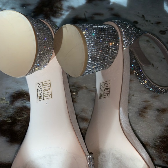 Jeffrey Campbell Laura Nude Suede Champagne Heels - Picture 5 of 12